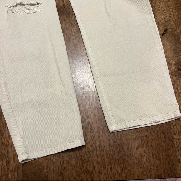 NWT Mustard Seed Wide Leg Distressed Drawstring Cargo Relaxed Fit Pants Small - Picture 10 of 11